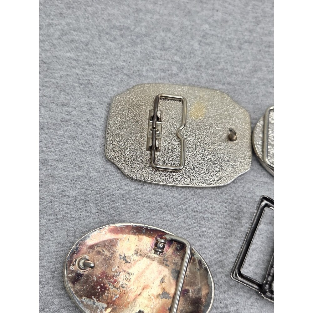 Lot of 4 American Eagle Liberty Alpaca Mexico Sturdy Belt Buckles - Picture 11 of 12